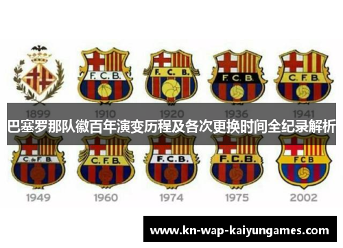 巴塞罗那队徽百年演变历程及各次更换时间全纪录解析