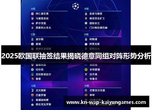 2025欧国联抽签结果揭晓德意同组对阵形势分析